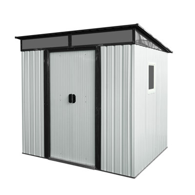 6Ft By 5Ft Metal Storage Room - & Waterproof With Gloves Garden Shed 6X5ft All-Weather Transparent Plate