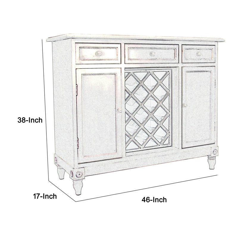 Noriega 46'' Sideboard, White