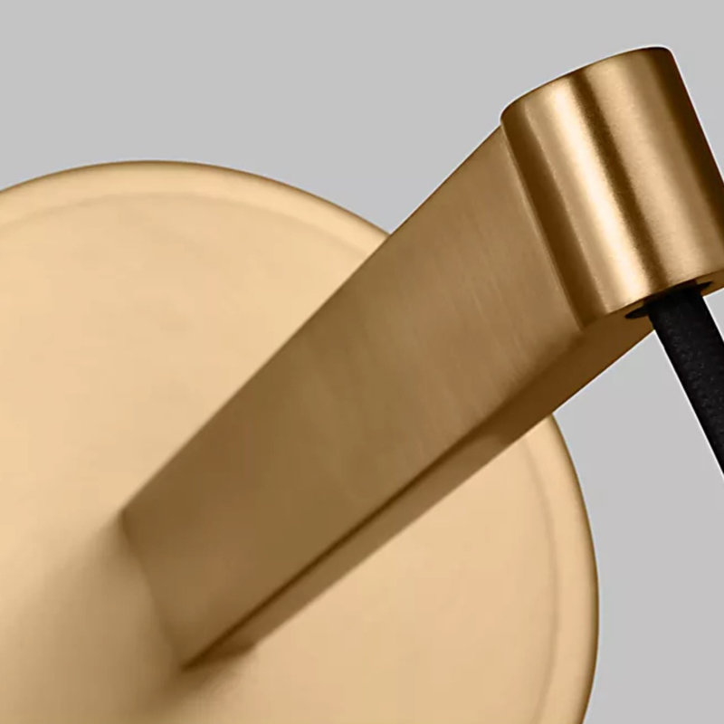 Norman 1 - Light Bath Sconce, Satin Brass, No, Steel Matte White