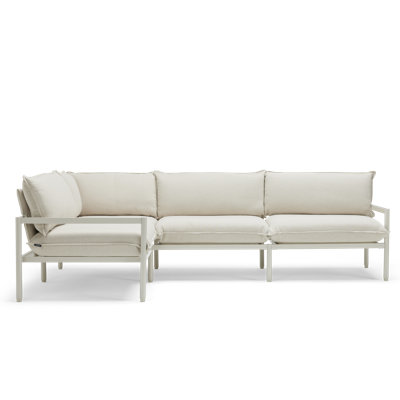 Canapé modulaire d'extérieur réversible de 101,5 po de largeur avec coussins Sunbrella