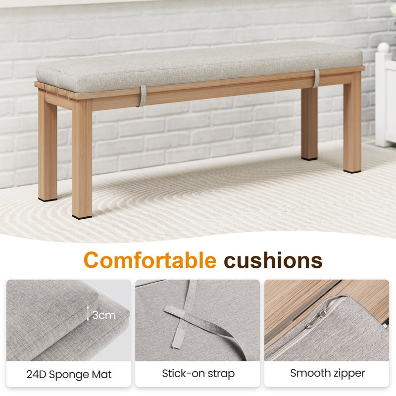 Bancs d'extérieur en aluminium (ensemble de 2), Brun