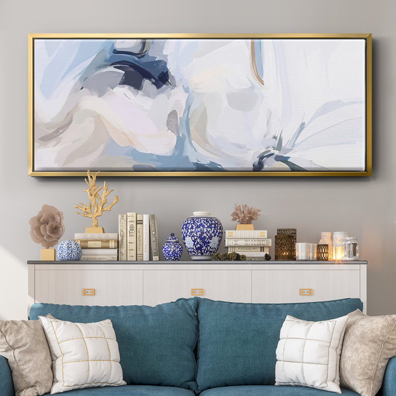 Fresh Air I- Framed Canvas, 12" H x 30" W