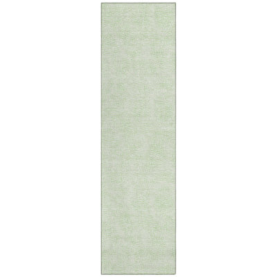 Eleya Green Washable Indoor-Outdoor Rug - 
