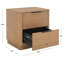 Table de chevet 2 tiroirs Tahani-654572920