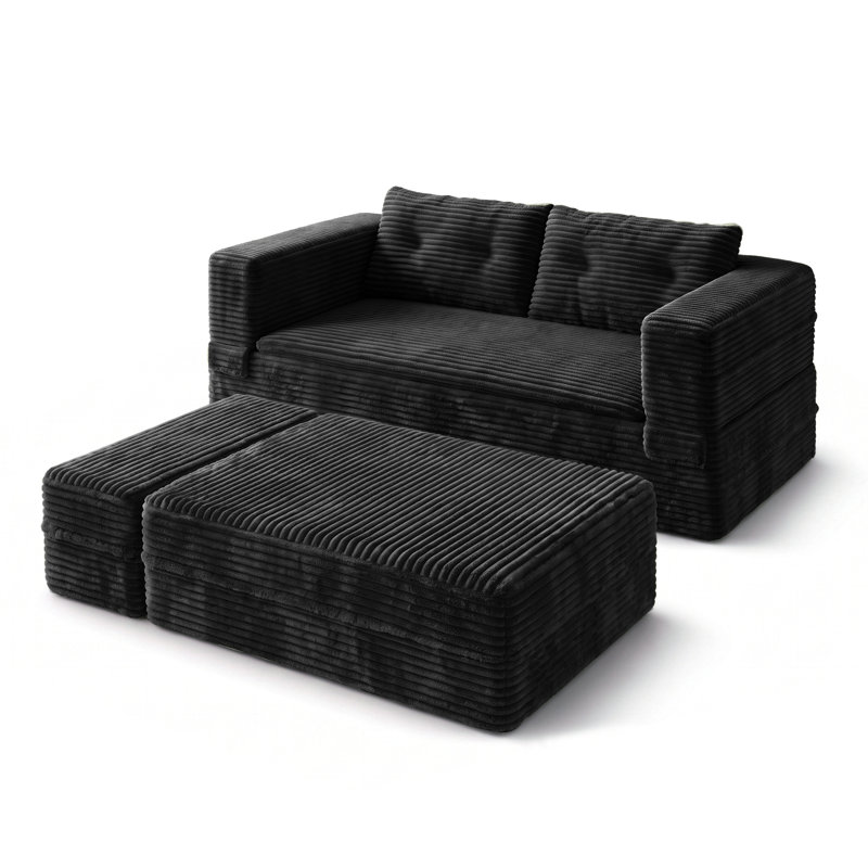 Canapé-lit Bonress, Noir