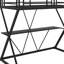 Lit mezzanine pour lit simple avec bureau intégré et échelle