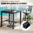 Patio 35" Square Bar Table With Umbrella Hole