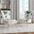 Glam / Flower / Landscape - Shabby Elegance Upholstered Side Chair-73626226