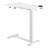 Overbed Table, Mobile Bed Side Table with Flip Desktop and 4 Hidden Wheels, Height & Angle Adjustable Rolling Laptop Desk with Cup Holder, Portable Over Bed Desk for Home, Office, Study, White