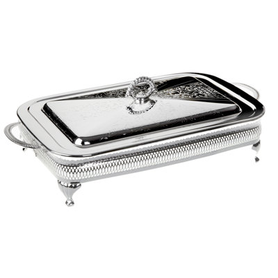 Queen Anne Rectangle Glass Casserole