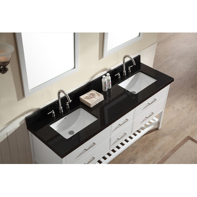 Ensemble de meuble-lavabo de salle de bain double 73 po Felman