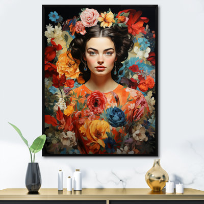 «Ilena Colorful 0 Mexico Art Frida Garden», reproduction sur toile