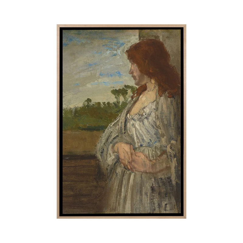 Print, 66.04 cm H x 45.72 cm W x 4.445 cm D, Natural Wood