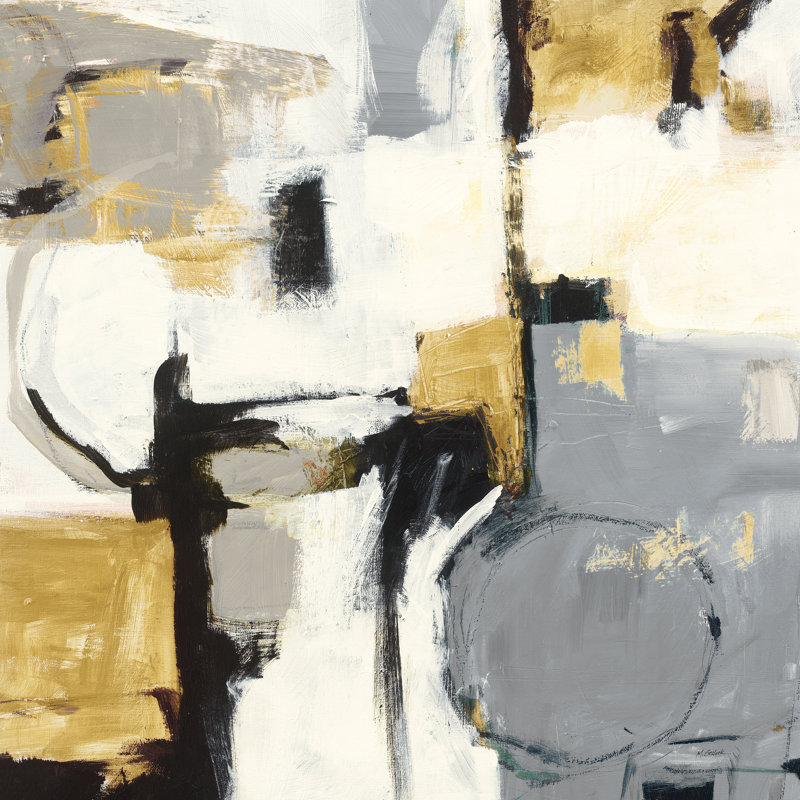 Catalina II Gold by Mike Schick - Wrapped Canvas Painting, 30cm H x 30cm W x 3.8cm D