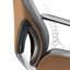 Fauteuil de direction en cuir véritable avec appui-tête réglable-138233579
