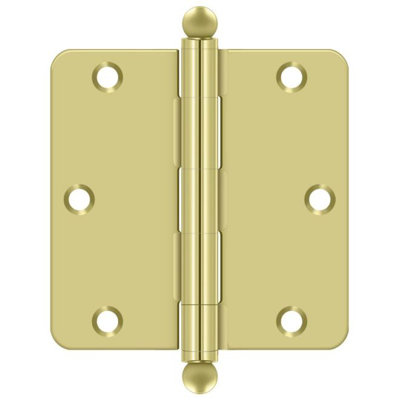 Charnière de porte à rayon en acier l 3,5 po x l 3,5 po