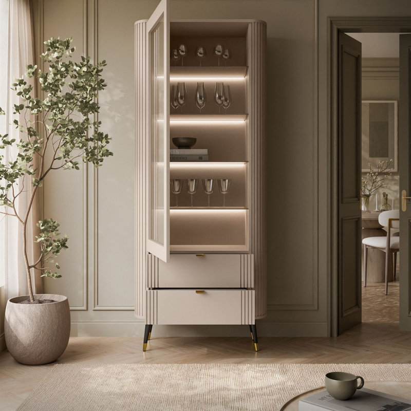 78 cm W Display Cabinet with Lighting