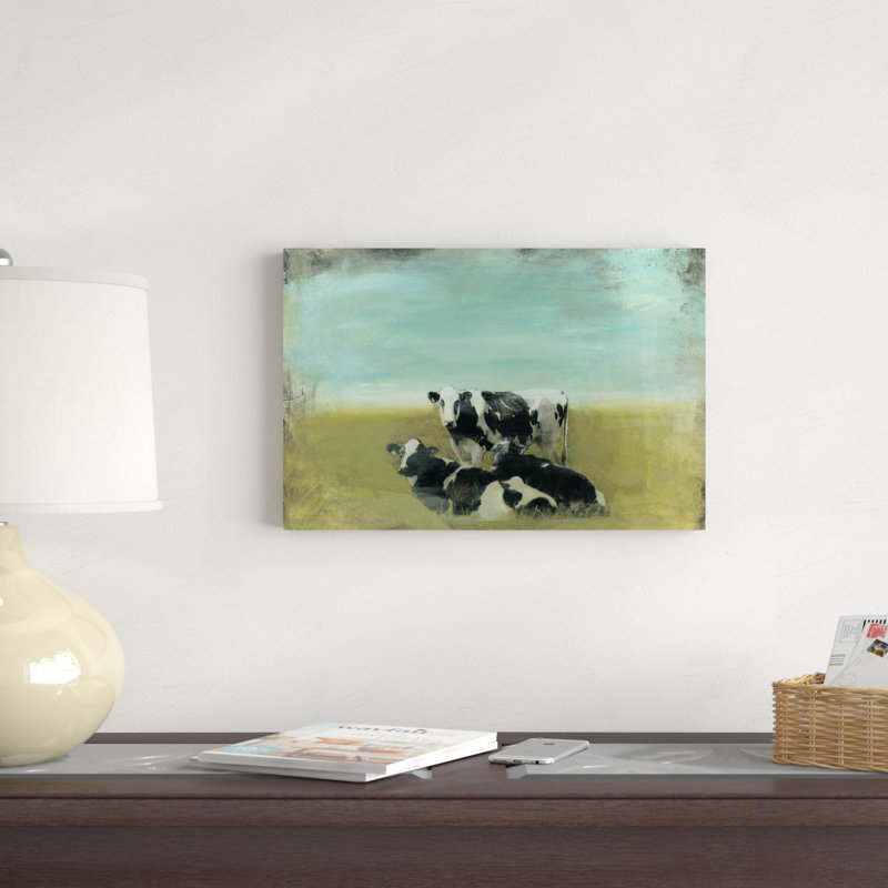 Country Drive Cows III, H 12 po x l 18 po x P 1,25 po