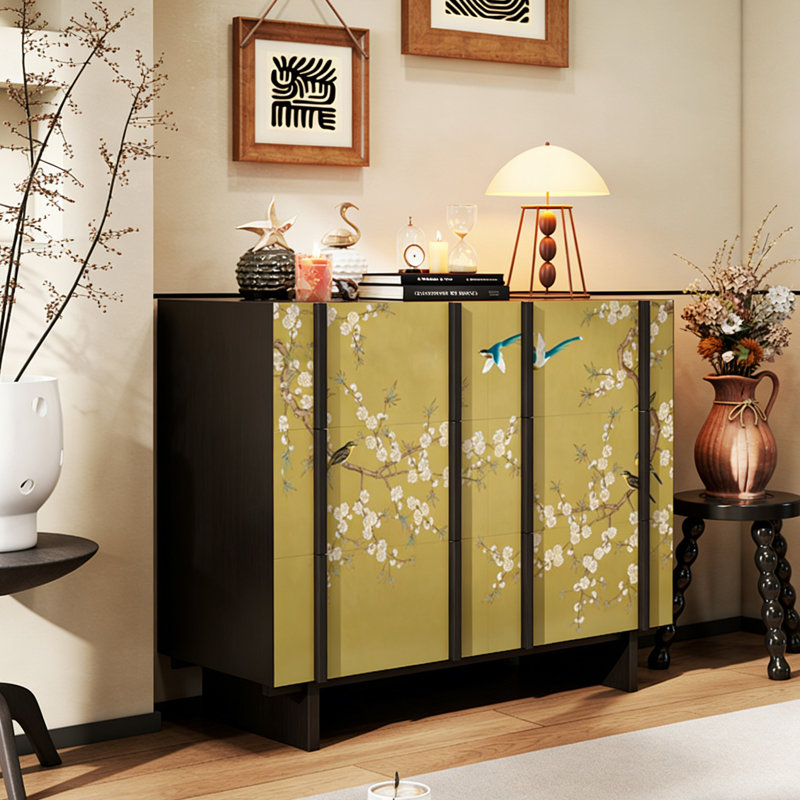 Nouveau buffet de style minimaliste rétro chinois