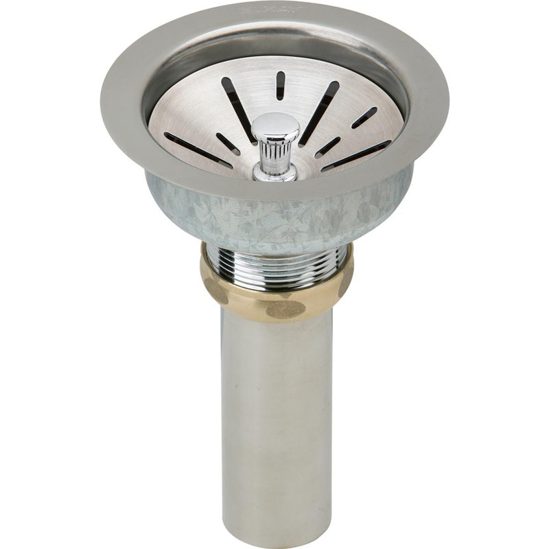 Fireclay Deluxe 304 Stainless Steel 1.5" Basket Strainer