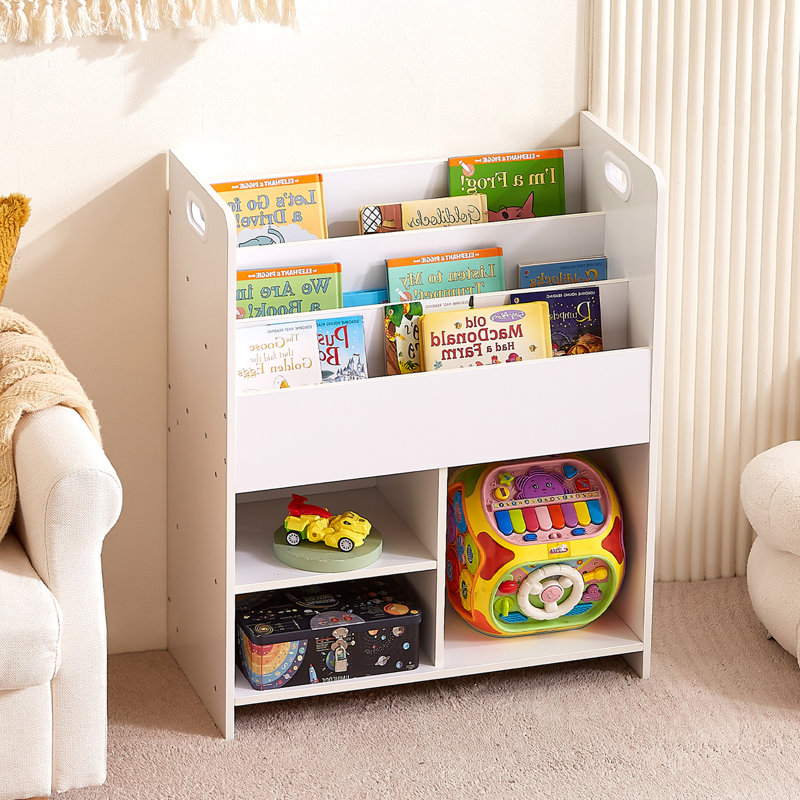 Bibliothèque et rangement pour jouets Melgarejo, Blanc
