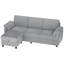 Canapé rembourré 79 po avec repose-pieds 79 po-15603513