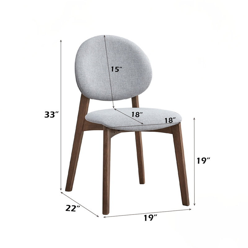 Chaise rembourrée (ensemble de 2)