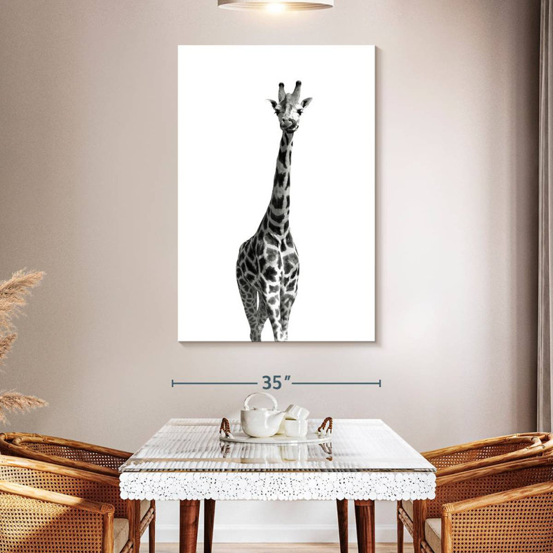 Brampt Long Necked Giraffe, 51" H x 34" W