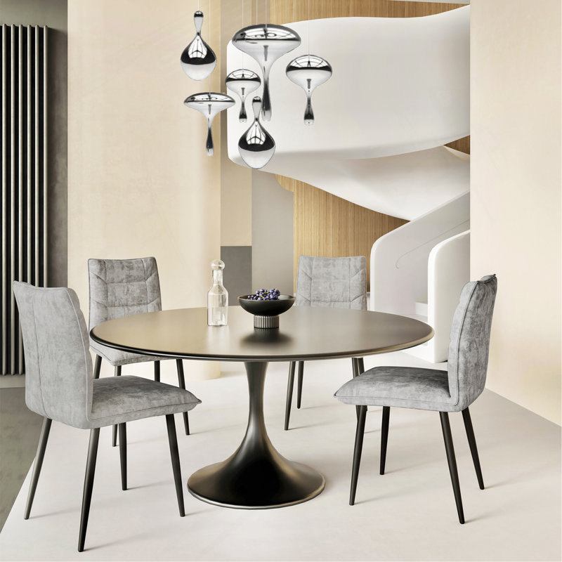Ensemble de chaises de salle à manger 2 pièces Modern, Gris