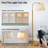 Kutsal 62.01'' Black Arched Floor Lamp