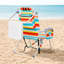 Chaise de plage pliante en aluminium à motif citron-827088877