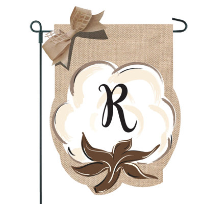 Drapeau de jardin en coton 2 côtés 1 pi 6 po x 1 pi