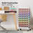 Craft Table Mobile Vinyl Roll Holder 60 Compartments Vinyl Storage table with Locking Caster Wheels