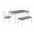6-seater Solid Wood Dining Table Set (includes Bench), Suitable For Dining Rooms And Kitchens