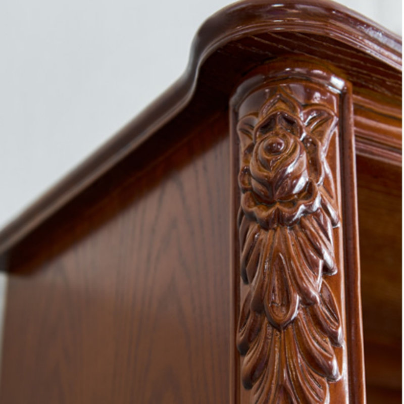 Armoire d'appoint en bois massif de style européen