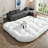 Spacious Cloud Sectionals Sofa, Grey Fabric Modern Design For Home