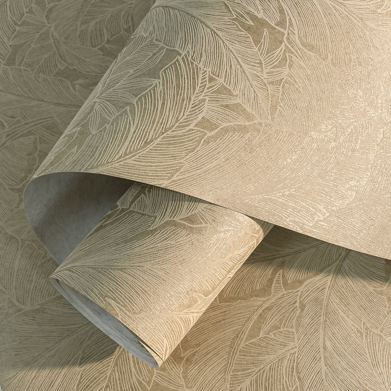 Asja 27' L x 27" W Wallpaper, Old Gold