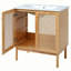 meuble-lavabo de salle de bain fabriqué à partir de matériaux naturels