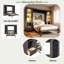 Lit escamotable avec tablettes, tiroirs, bureau et DEL Murphy