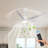 66 In. Matte-white Ceiling Fan With Tri-cct 1350-lumen Led, 6 Abs Blades, Dc Motor, Remote And 3 Downrods-946570210-946570209