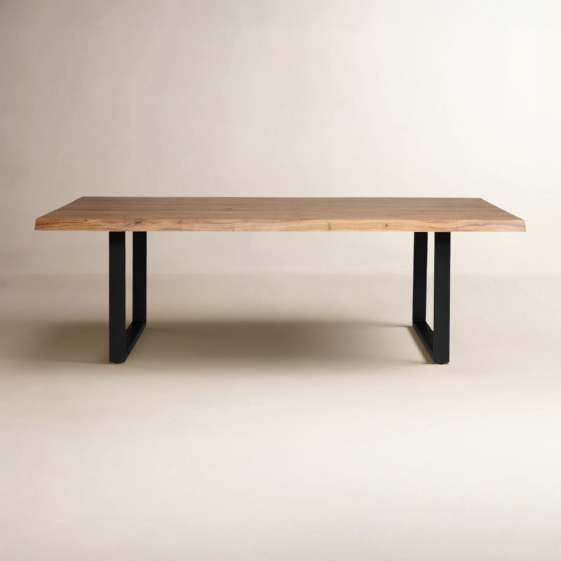 Colin Dining Table, Black, 29.75"H x 116"L x 40"W, Teak