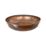 Maestro Copper Circular Vessel Bathroom Sink