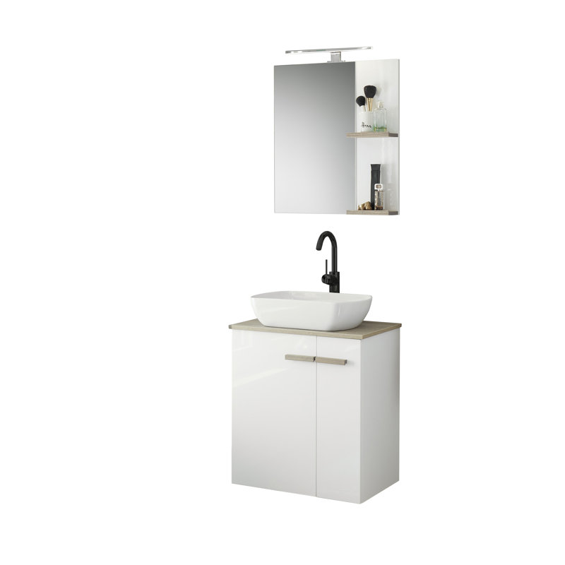 Georgeann 600 mm Freestanding Single Vanity, White
