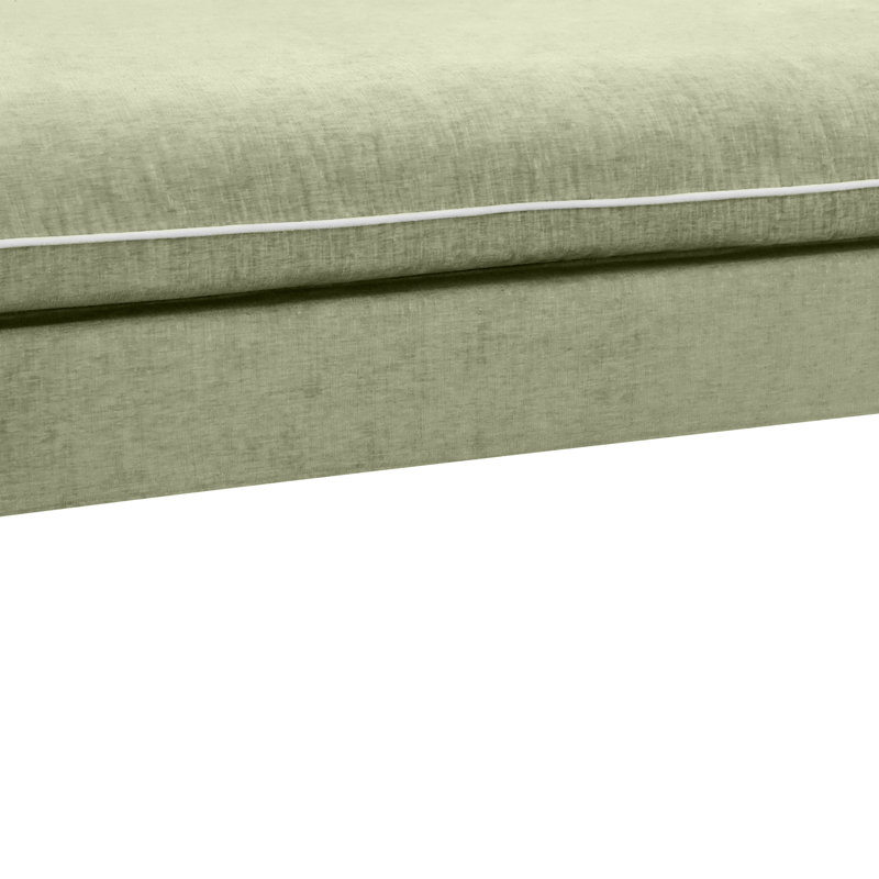 Chaise longue rembourrée 51,2 po Stetson, Vert