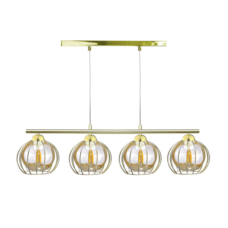 Aileana 4 - Light Kitchen Island Pendant, Gold