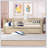Wood Daybed With Trundle And Fence Guardrails-1732910448-1732910454