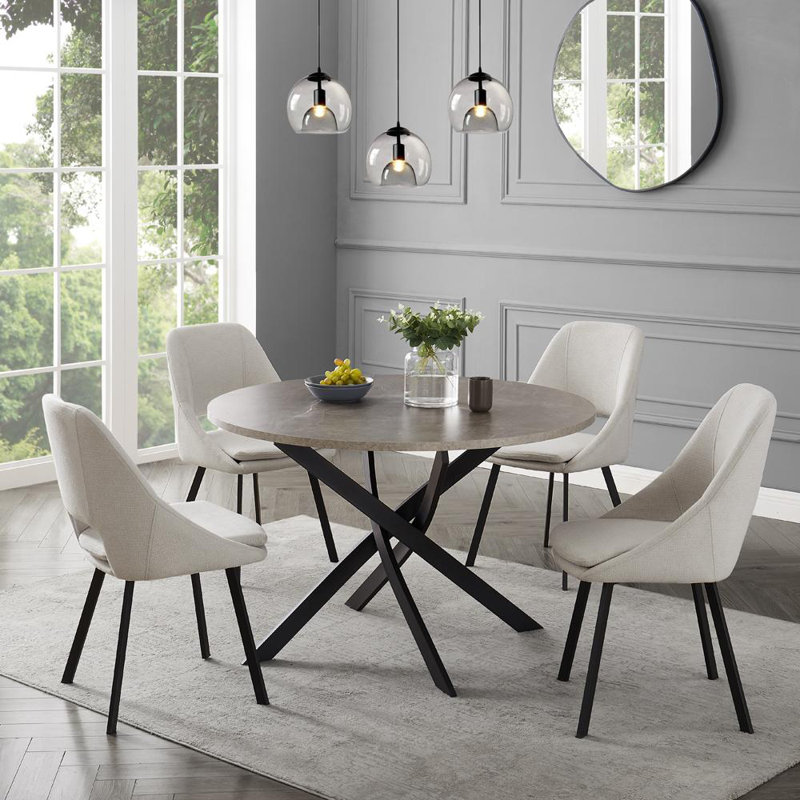 Copemish 4 - Person Dining Set, Ivory