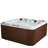 Amplified™ 6-Person 100-Jet Double-Lounger Hot Tub Spa with Bluetooth Stereo, 3 Pumps, LED Lighting, Stainless Steel Heater and Ozonator, Insulated Cover and Steps Included-99471676
