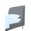 Lit simple en velours Heather