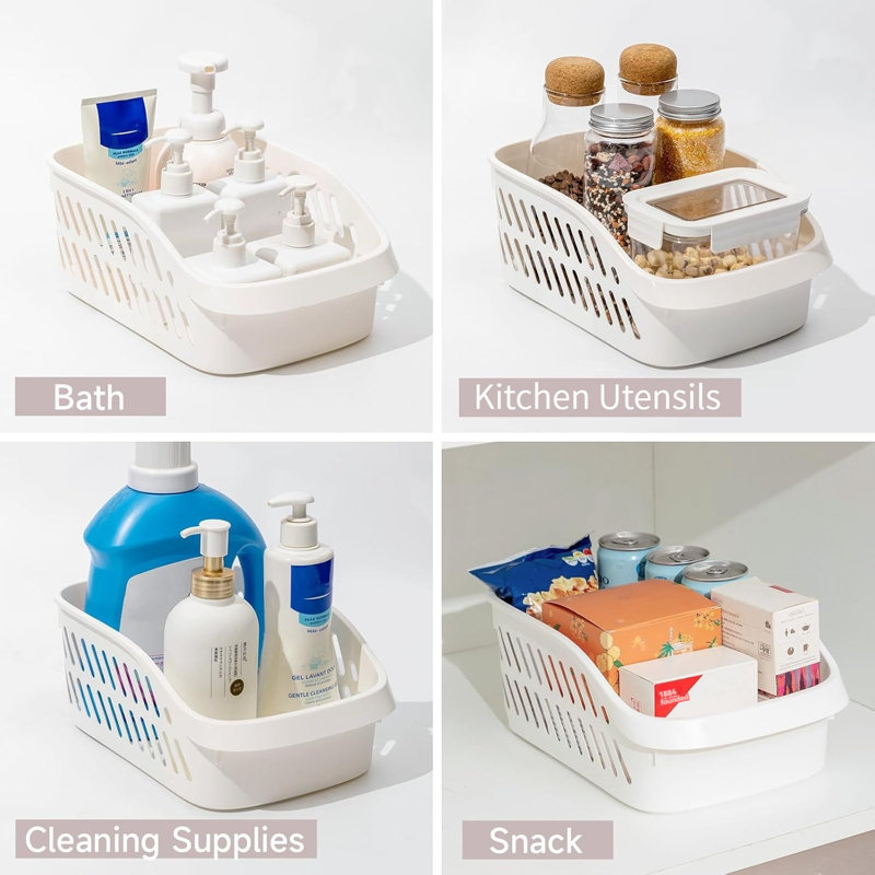 Sundries Storage Box With Wheels 1 Pcs, 4.7" H x 8.1" W x 12.1" D